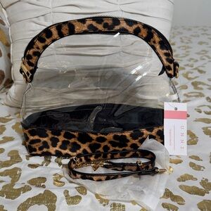 Leopard Print Clear Tote Bag